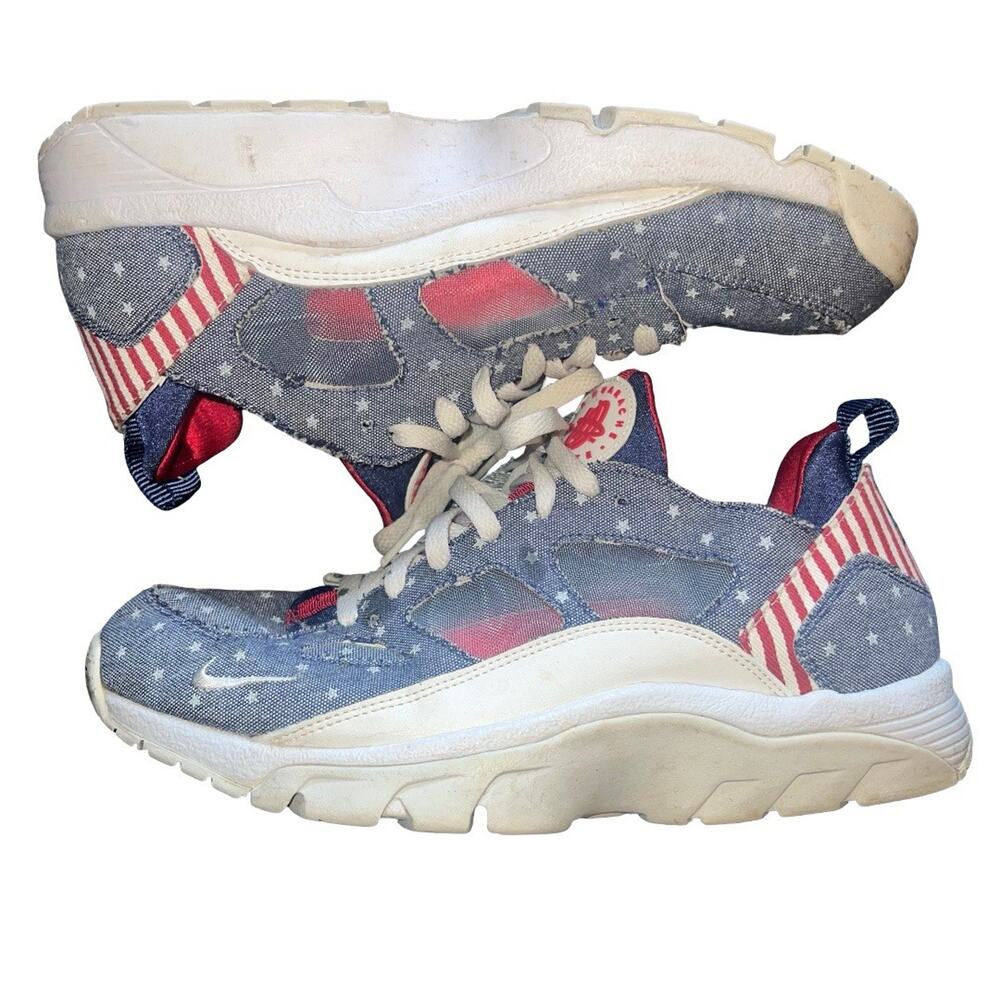 Nike Air Trainer Huarache Low USA America Casual Sneakers, #811371-416, Mens 9.5